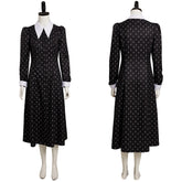 The Addams Family Tochter Cosplay Kostüm Outfits Halloween Karneval Kleid